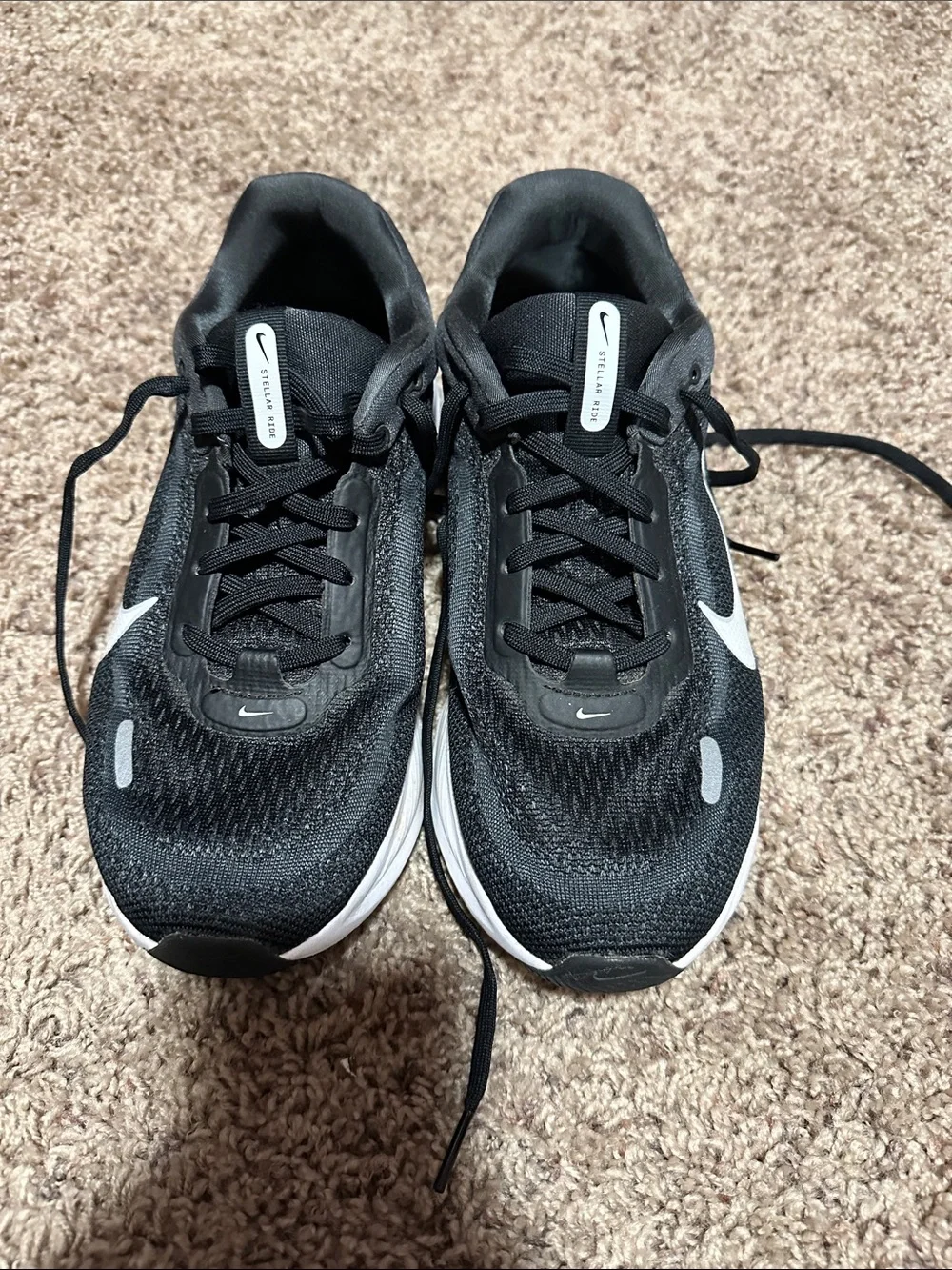 Nike Black and White Big Kid Running Sneakers